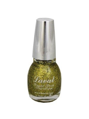 Laval Crystal Finish Nail Polish - Gold Glitter