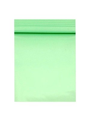 Wholesale Zipper Grip Seal Plain Resealable Bags - Green (40x40mm)