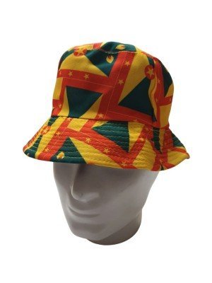 Wholesale Adults Grenada Flag Design Bucket Hat 