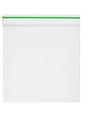 Wholesale Grip Seal Plain Bags With Green Stripe (55 x 75mm)