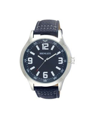 Wholesale Men's Henley Classic Stitched Watch- Blue