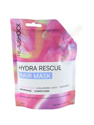 HeadShock Hydra Rescue Moisturising Hair Mask - Hyaluronic Acid & Coconut (200ml)