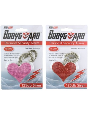 Heart Shaped Personal Security Alarm - Assorted 