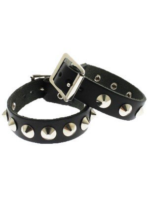 1 Row Conical Leather Wristband