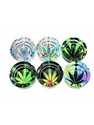 Wholesale Sparkys Glass Ash-Tray - Leaf 