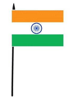 India Flag - 6" x 4"