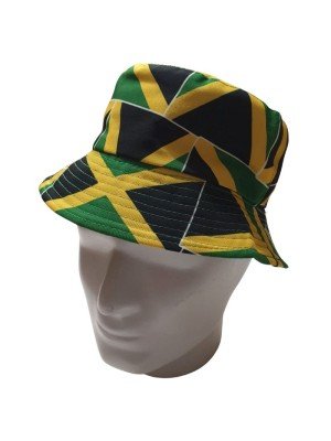 Wholesale Adults Jamaica Flag Design Bucket Hat 