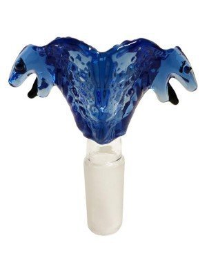 Wholesale Jaxx USA ''Cobra Kai" Glass Cone - Blue (14.4mm)