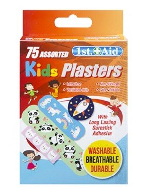 KIDS PLASTERS 75 PIECE ASSORTED