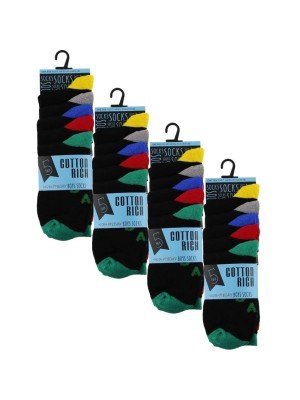 Wholesale Kids Week Day Socks - (5 Pair Pack) - Asst. Sizes 