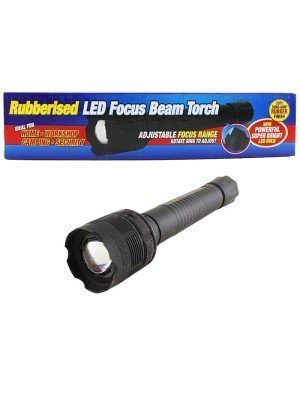 Wholesale Large Rubberised LED Focus Beam Torch