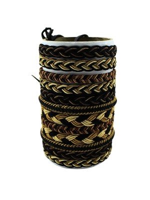 Leather Bracelets Design - Assorted (12 Pieces)