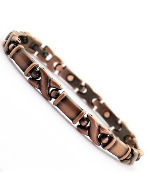 Magnet Bracelets with 7 Magnets - Cross with One Tone