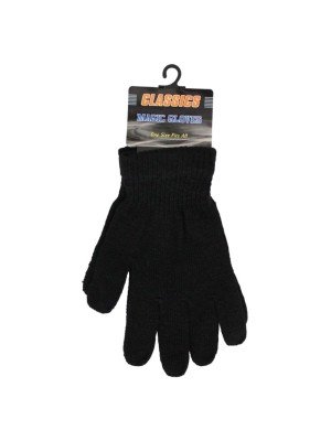 Wholesale Adults Magic Gloves - Black (One Size)
