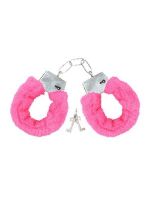 Metal Handcuffs With Keys - Pink 