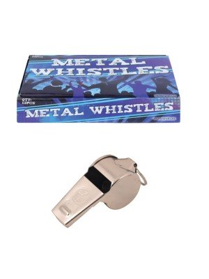Wholesale Metal Whistles Plain Silver