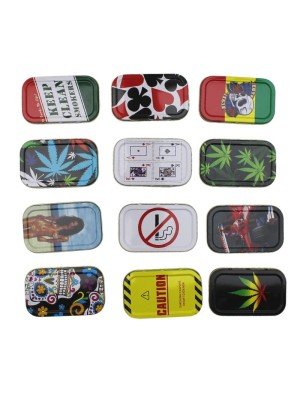 Wholesale Small Printed Design Metal Tins- Assorted Designs