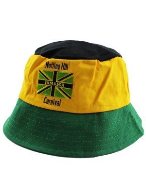 Adults Notting Hill Carnival Jamaica Design Bucket Hat - Small