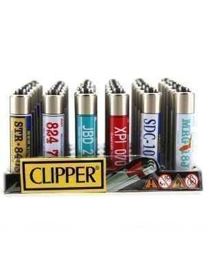 Wholesale Clipper Flint Reusable Lighters Assorted Designs - License Plates 