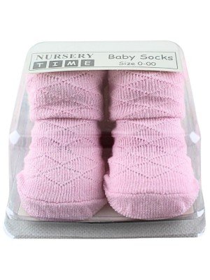 Nursery Time Baby Diamond Patterned Socks