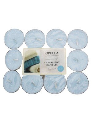 Opella Tealight Candles-Cotton Breeze (Pack of 12)