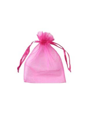 Wholesale Organza Gift Bag - Raspberry Pink (22x15cm)