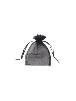 Organza Gift Bag - Black (15x11cm)