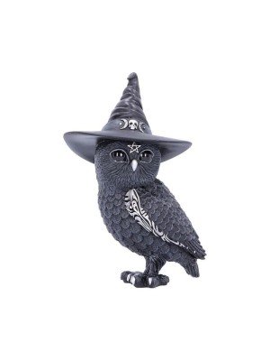Owlocen Witches Hat Occult Owl Figurine - 13.5cm