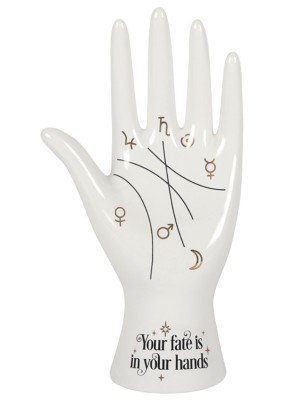 Palmistry Tattoo Hand Ornament - White