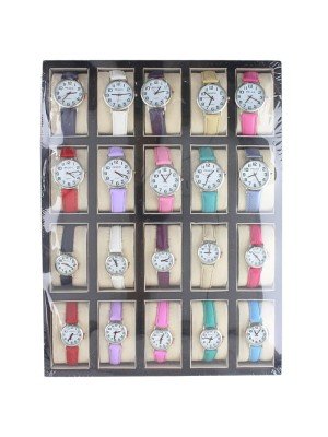 Pelex Ladies & Unisex Leather Bracelet Watches 