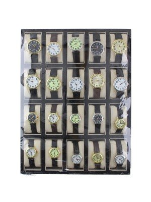 Pelex Ladies & Unisex Leather Bracelet Watches 