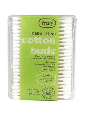 Pretty Collection Paper Stem Cotton Buds - 200pcs