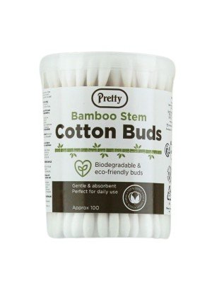 Pretty Bamboo Stem Cotton Buds - 100pcs