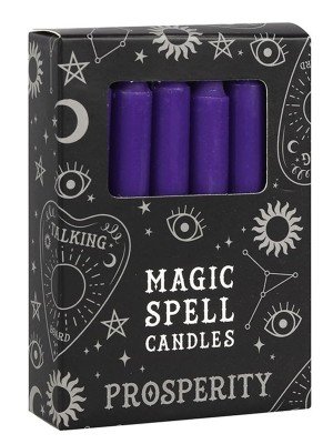 Purple Magic Spell Candles - Prosperity(Pack of 12)