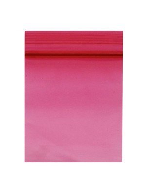 Wholesale Zipper Grip Seal Plain Resealable Bags - Red (40x40mm)
