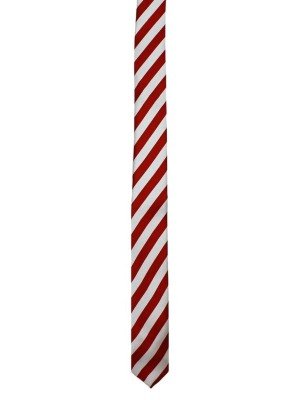 Red & White Stripe Tie