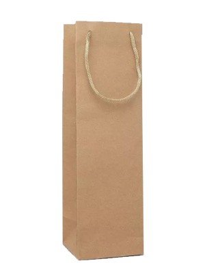 Wholesale Brown Kraft Paper Bottle Bag 