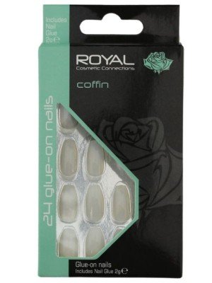 Wholesale Royal 24 Glue-On Nail Tips - Coffin