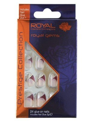 Wholesale Royal Prestige Collection Glue-On Nails - Royal Gems 