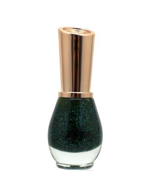 Wholesale Saffron Nail Polish - #66 Green Glitter 