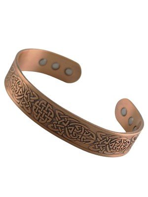 Wholesale Magnetic Copper Bangle - Celtic Design (One Size) 