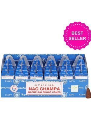 Wholesale Satya Backflow Dhoop Cones-Nag Champa 7 				 	
