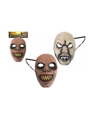 Scary Old Man Face Design Mask - Assorted 
