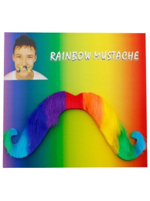 Wholesale Self-Adhesive Rainbow Moustache