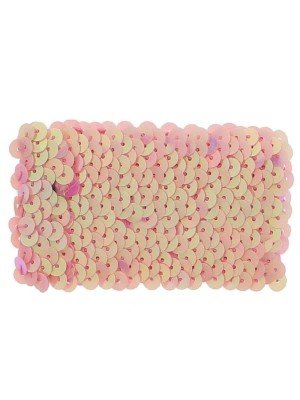 Sequin Wide Wristbands (5cm) - Baby Pink
