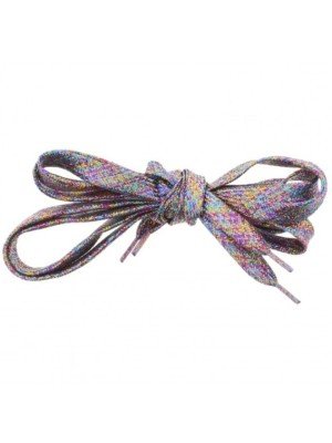 Shiny Lurex Multicoloured Shoelaces 