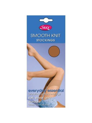 Silky's 15 Denier Smooth Knit Stockings - One Size (Chiffon)