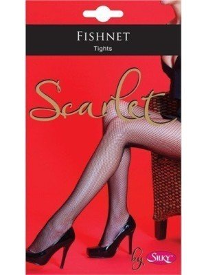 Silky's Fishnet Tights - Red (M)