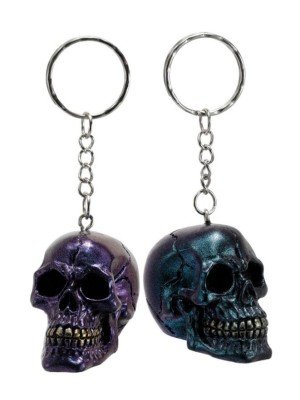 Dark Metallic Skull Keyrings 