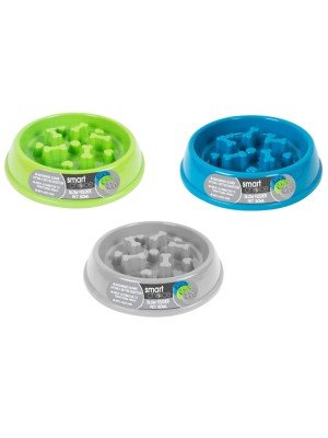Slow Feeder Pet Bowl - Assorted Colours 